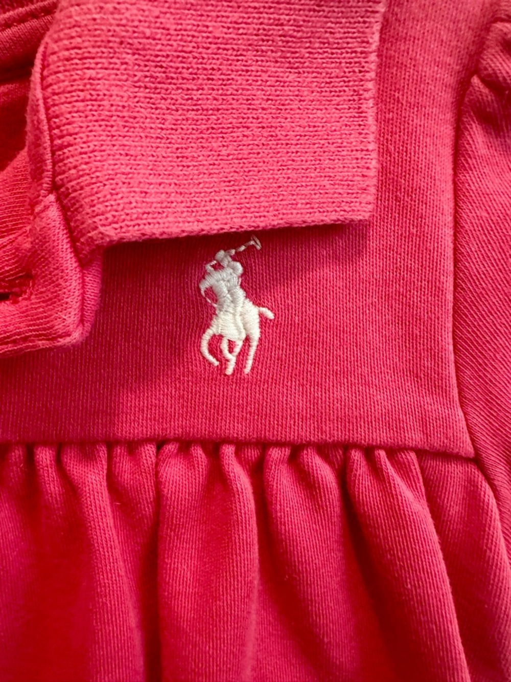 Ralph Lauren - Pink Girls Collared Bubble Romper - Perfect Condition! - Picture 2 of 4